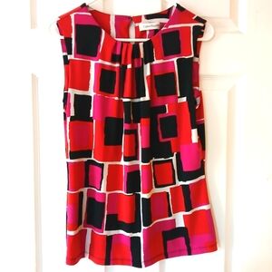 CALVIN KLEIN Geometric Tank Blouse